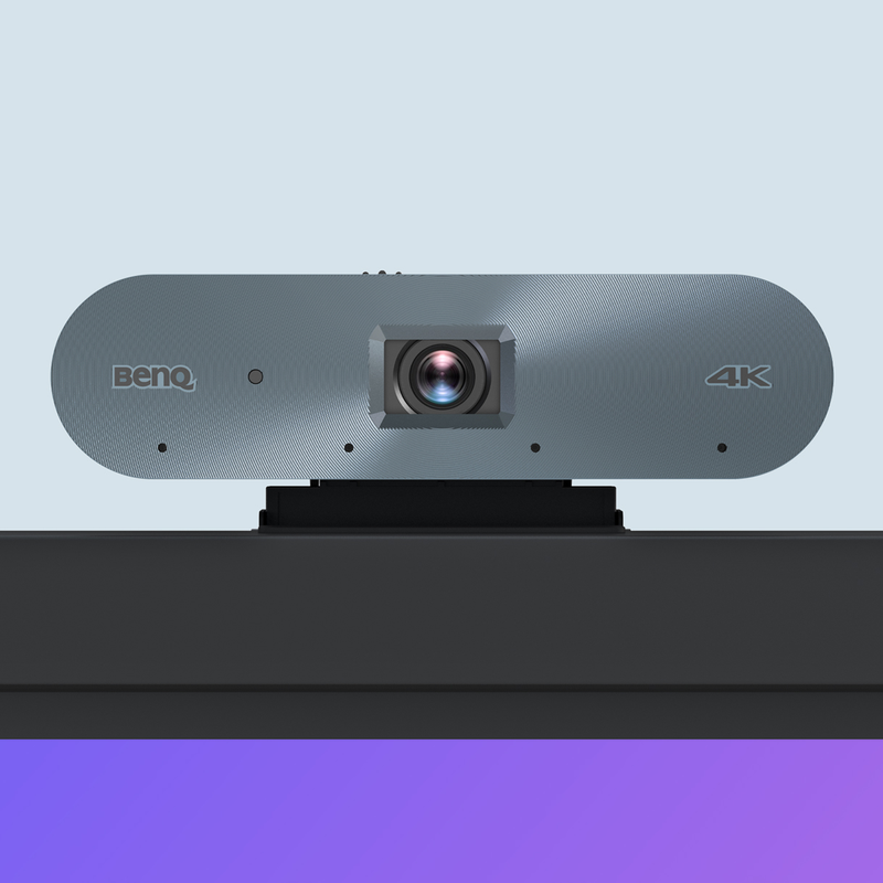 BenQ Board Essential 4K Interactive Display the built-in 4K AI camera mounted on top of the display.