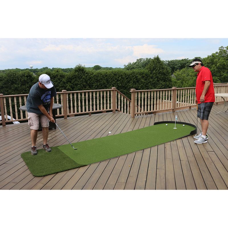 Big Moss Golf Commander Patio Series Putting & Chipping Green in 15x3 foot option.