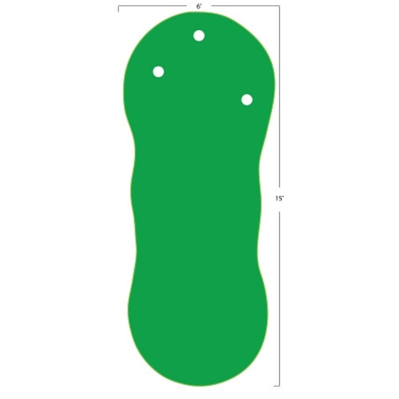 Big Moss Golf The Admiral V2 15x6 foot putting green.