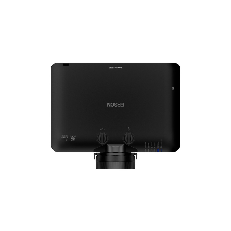 Epson L795SE PowerLite 7000-Lumen WUXGA Short Throw 3LCD Laser Projector with 4K Enhancement top view.