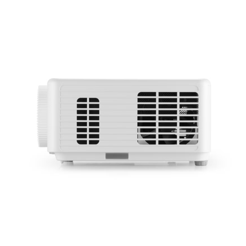 InFocus IN1028ST Nemesis II 4000-Lumen 1080p Short-Throw DLP Laser Projector left side view.