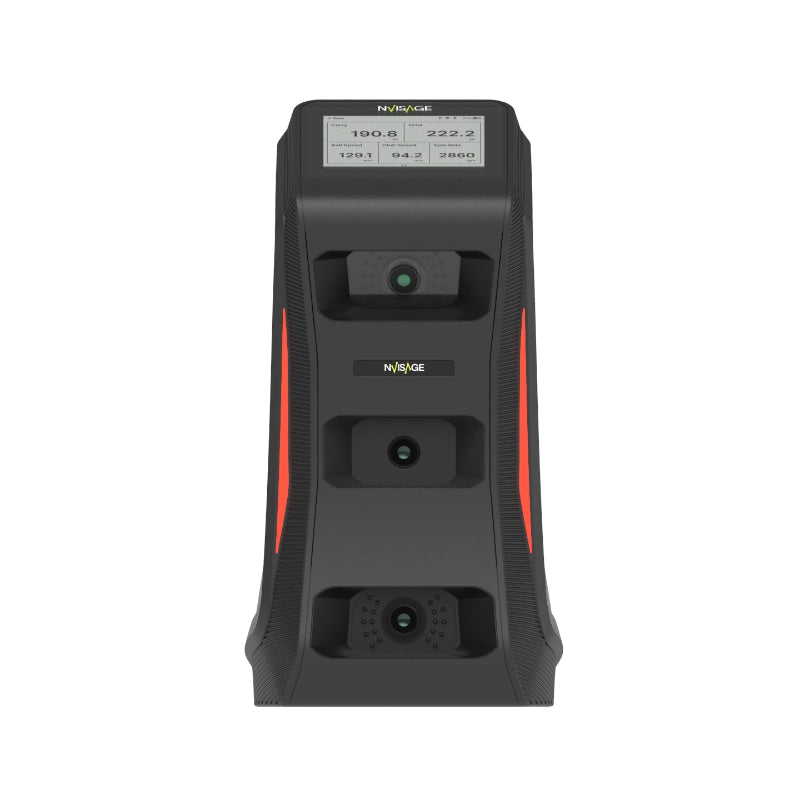 NVISAGE NEO-E Launch Monitor front view red light.