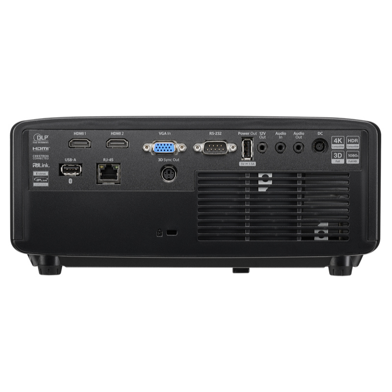 Optoma GT2400HDR 4200-Lumens 1080p Short Throw Golf Simulator Projector back view.