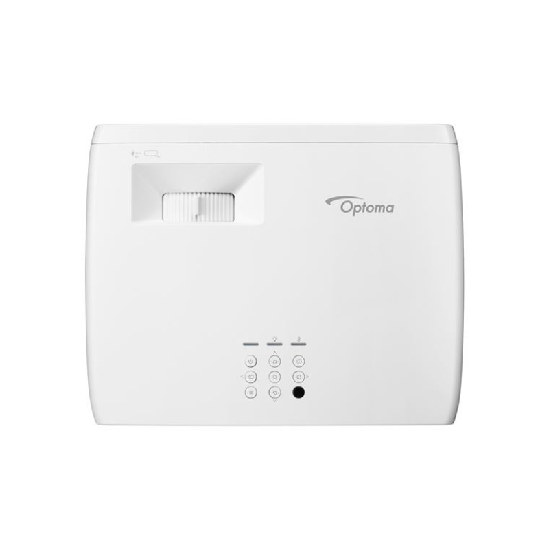 Optoma UHZ35ST 4K 3500 Lumens UHD Short Throw Golf Simulator Projector top view.