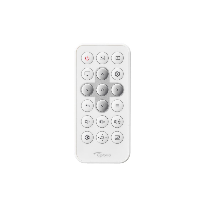 Optoma ZW350ST WXGA 3600 Lumens Short Throw Golf Simulator Projector remote controller.