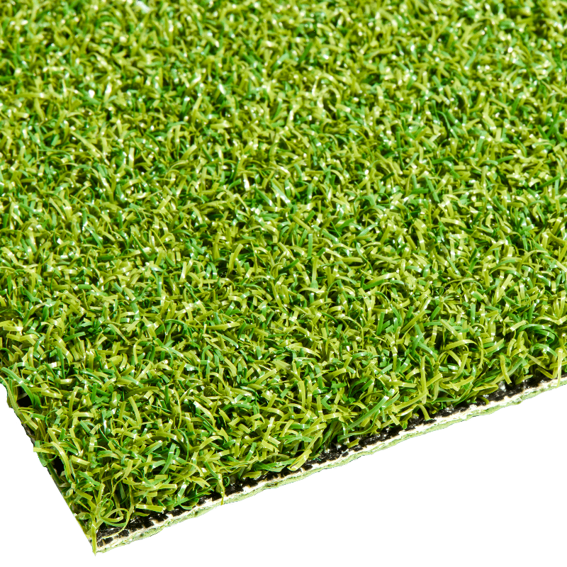 A sample swatch of SYNLawn Precision Putt TRI Putting Turf.