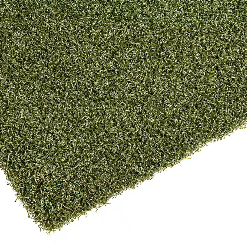 A sample swatch of SYNLawn Tee Strike Plus Hitting Turf.