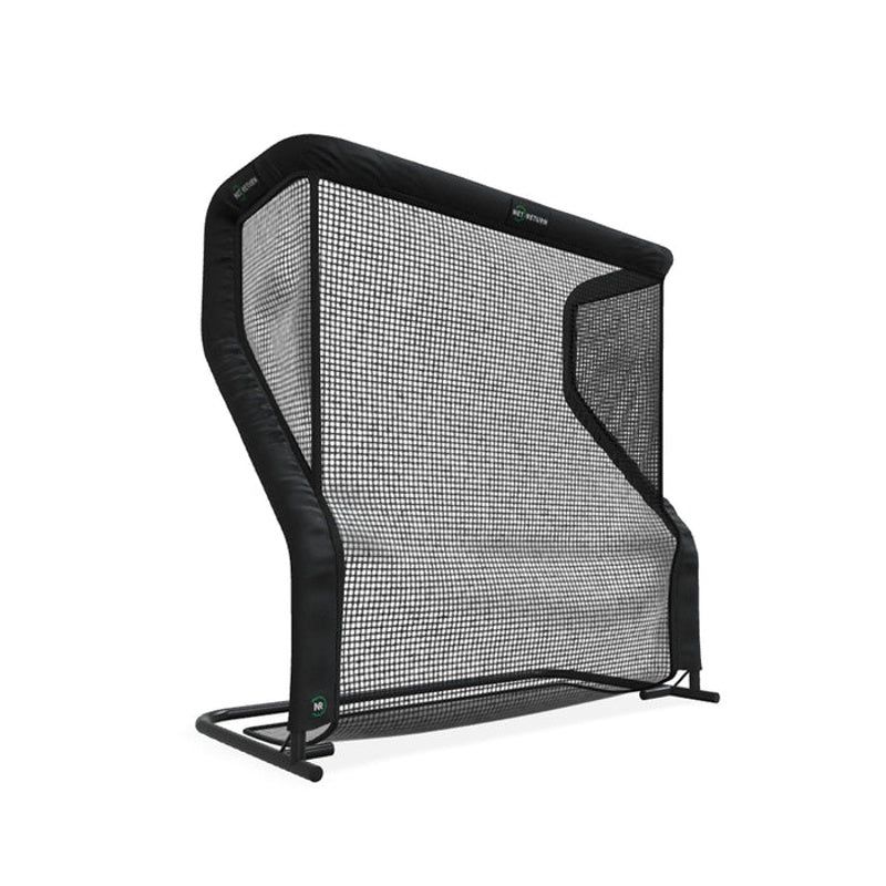The Net Return Home Series Golf Net Home front view black trim.